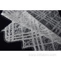 100% Nylon White Beautiful Panel Lace Fabric